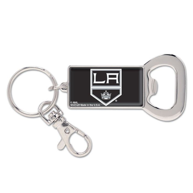 Llavero con abrebotellas rectangular de Los Angeles Kings