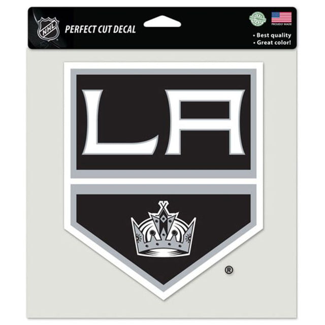 Calcomanía de color de corte perfecto de Los Angeles Kings de 8" x 8"