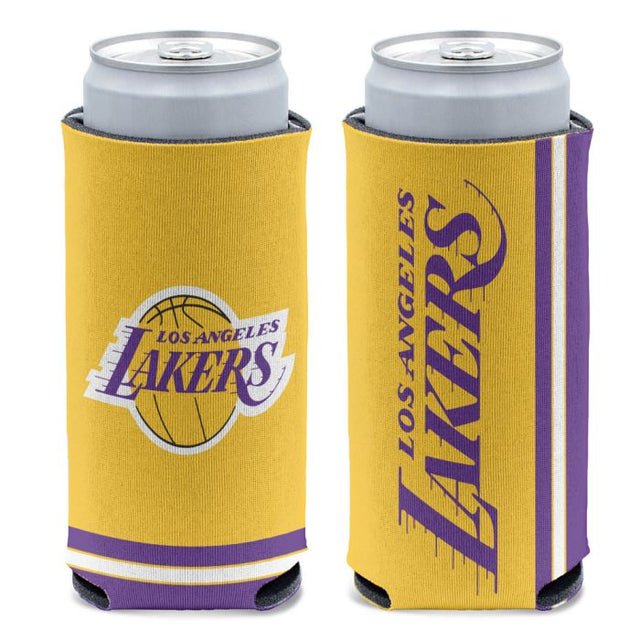 Enfriador de latas delgado de 12 oz de Los Angeles Lakers