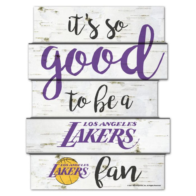 Los Angeles Lakers BIRCH Wood Sign 11"X14"