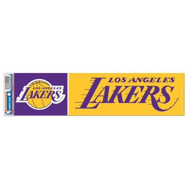 Tira de parachoques de Los Angeles Lakers de 3" x 12"