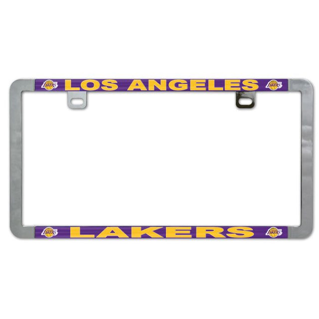 Marco delgado para matrícula de metal de Los Angeles Lakers