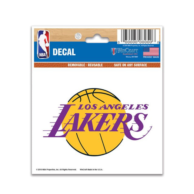 Calcomanía multiusos de Los Angeles Lakers de 3" x 4"