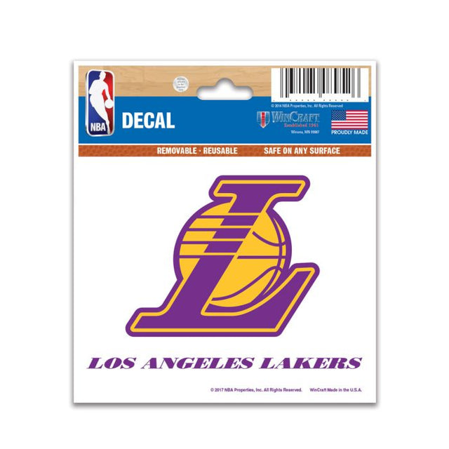 Calcomanía multiusos de Los Angeles Lakers de 3" x 4"