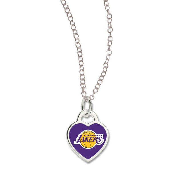 Collar de Los Angeles Lakers con corazón en 3D