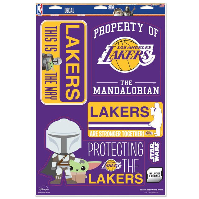 Los Angeles Lakers / Star Wars mandalorian Multi-Use Decal 11" x 17"