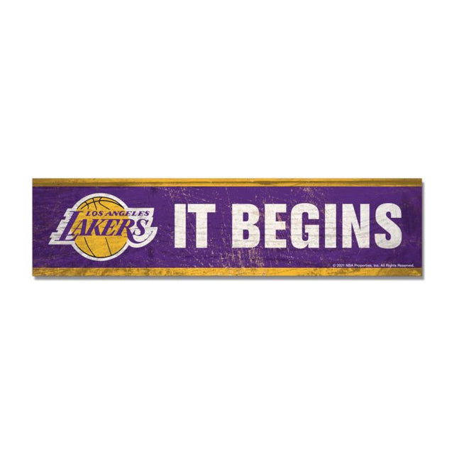 Los Angeles Lakers Wooden Magnet 1.5" X 6"
