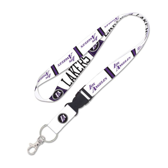 Cordón con hebilla desmontable de 1" de la ciudad de Los Ángeles Lakers