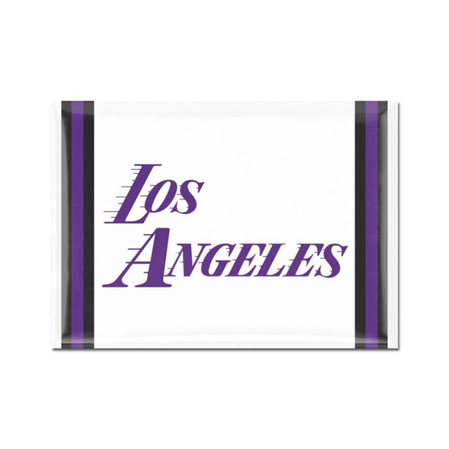 Imán de metal de la ciudad de Los Ángeles Lakers, 2,5" x 3,5"
