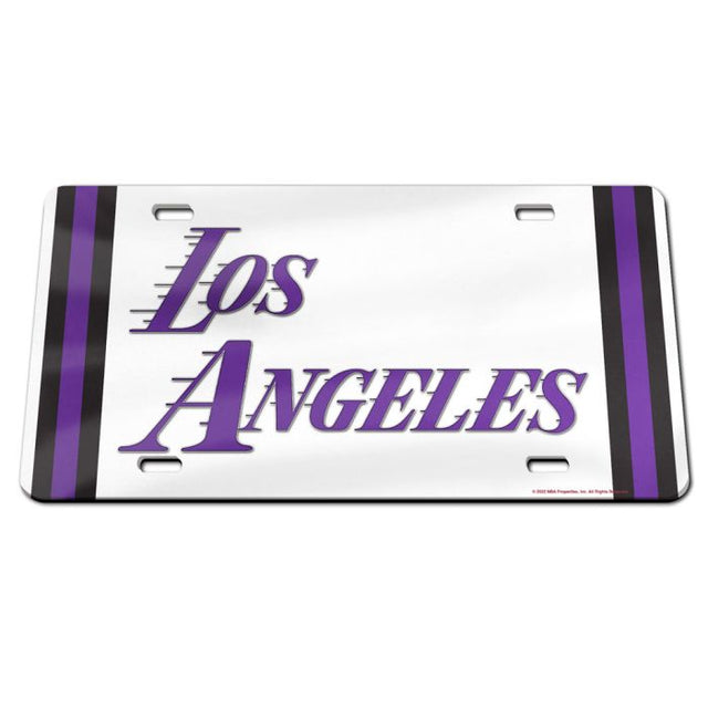 Matrícula acrílica especial de la ciudad de Los Ángeles Lakers
