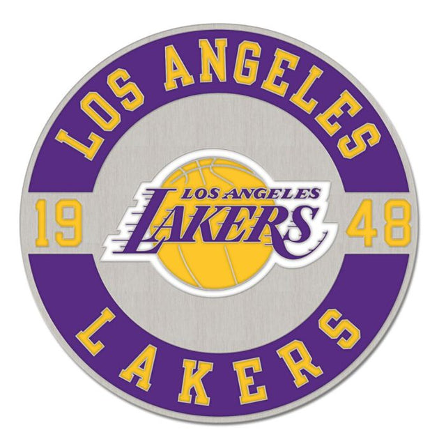 Tarjeta de joyería con pin esmaltado de colección de Los Angeles Lakers