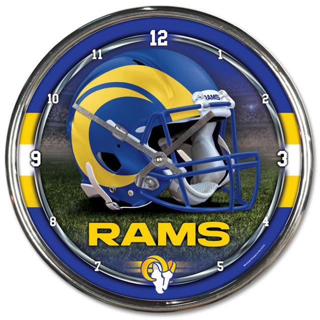 Los Angeles Rams Chrome Clock