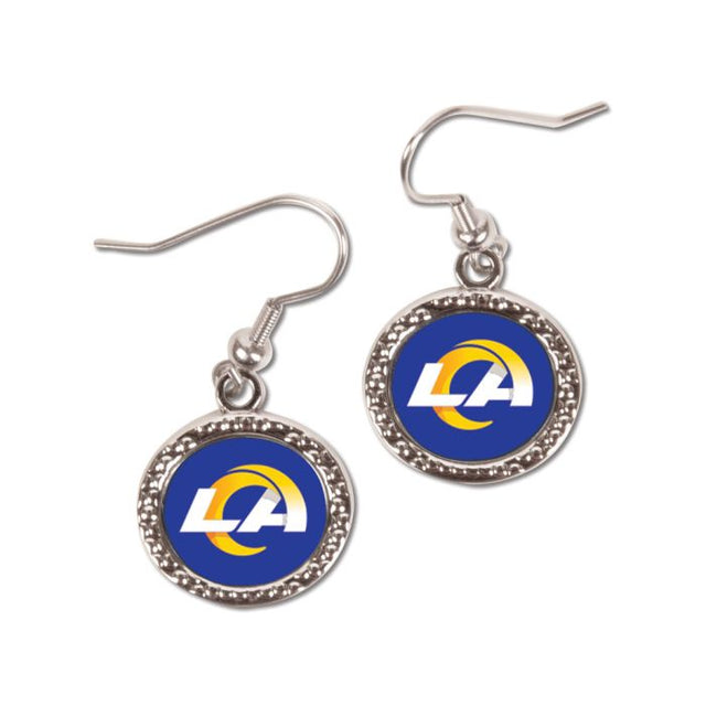 Los Angeles Rams Earrings Jewelry Carded Round