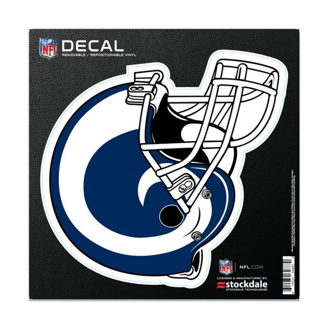 Calcomanía para todo tipo de superficies de Los Angeles Rams HELMET de 6" x 6"