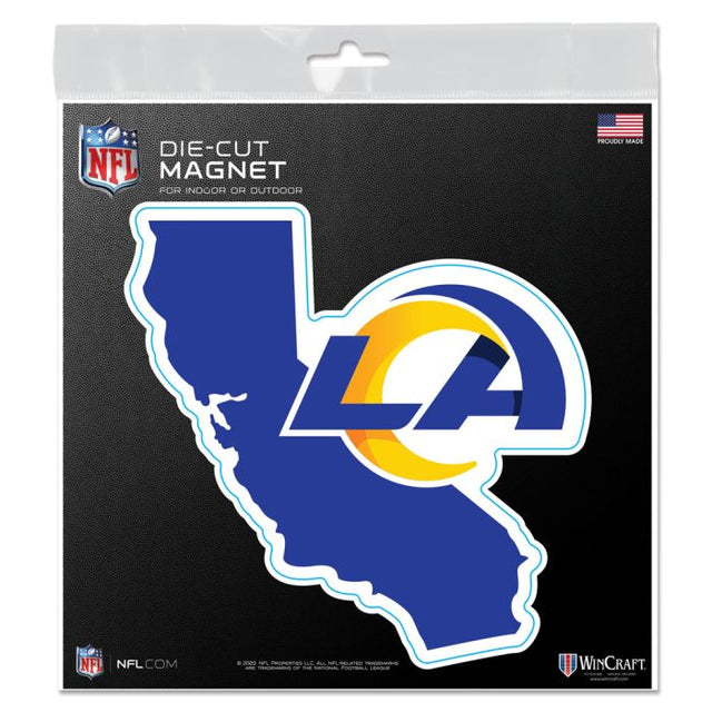 Imanes para exteriores de Los Angeles Rams de 6" x 6"