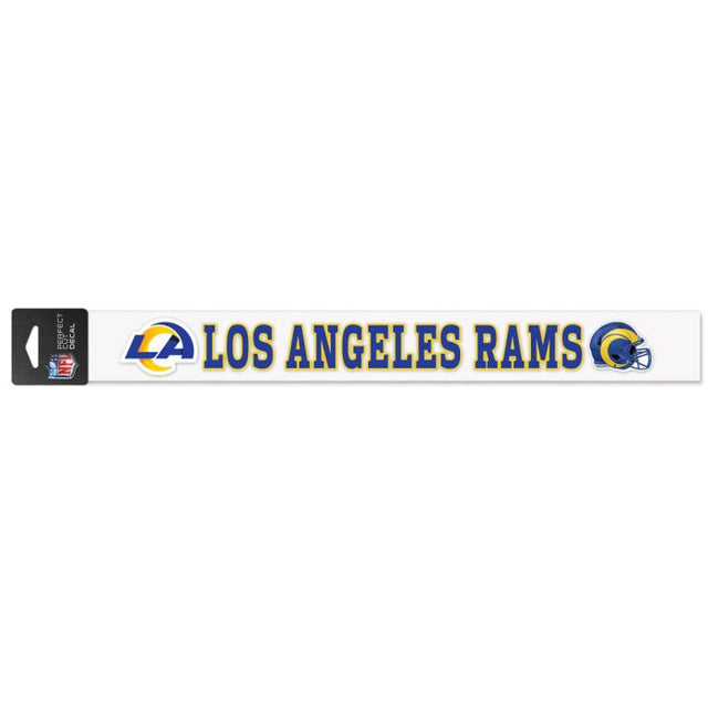 Calcomanías de corte perfecto de Los Angeles Rams de 2" x 17"