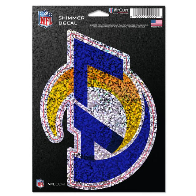 Los Angeles Rams Shimmer Decals 5" x 7"