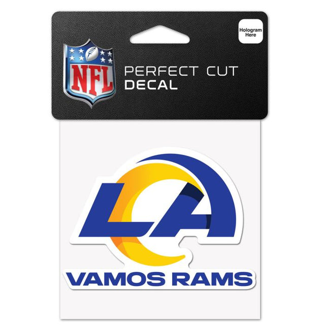 Los Angeles Rams Slogan Perfect Cut Color Decal 4" x 4"