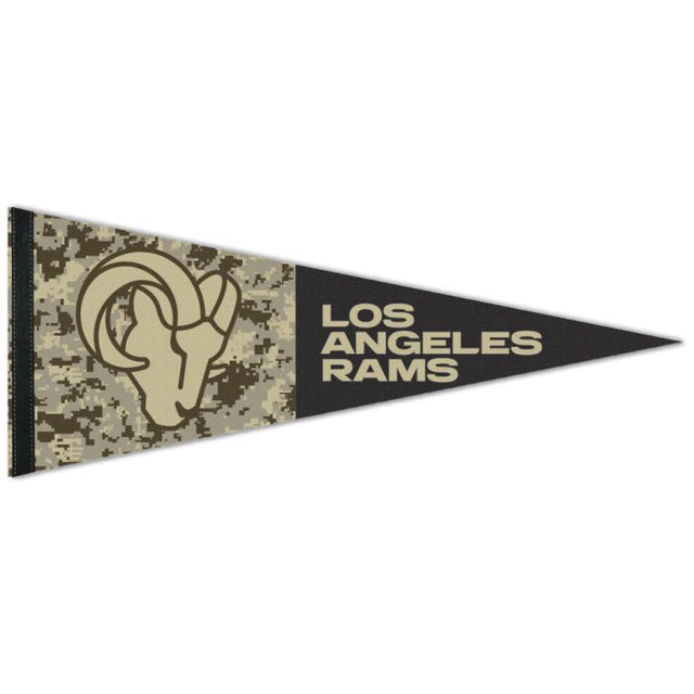 Banderín premium estándar de Los Angeles Rams de 12" x 30"