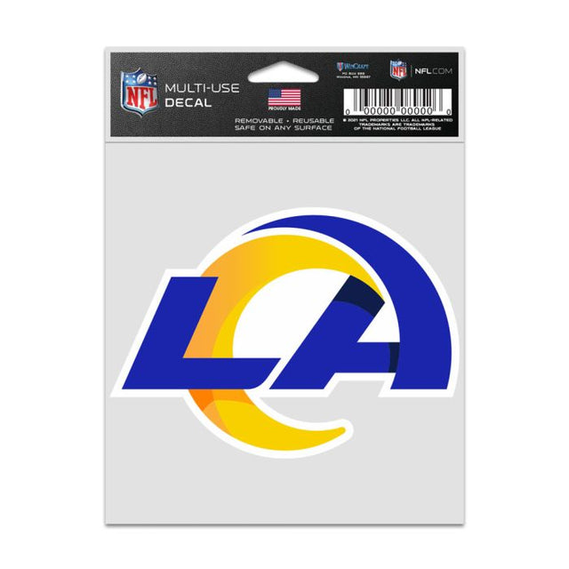 Calcomanías para fanáticos con el logotipo de Los Angeles Rams de 3,75" x 5"