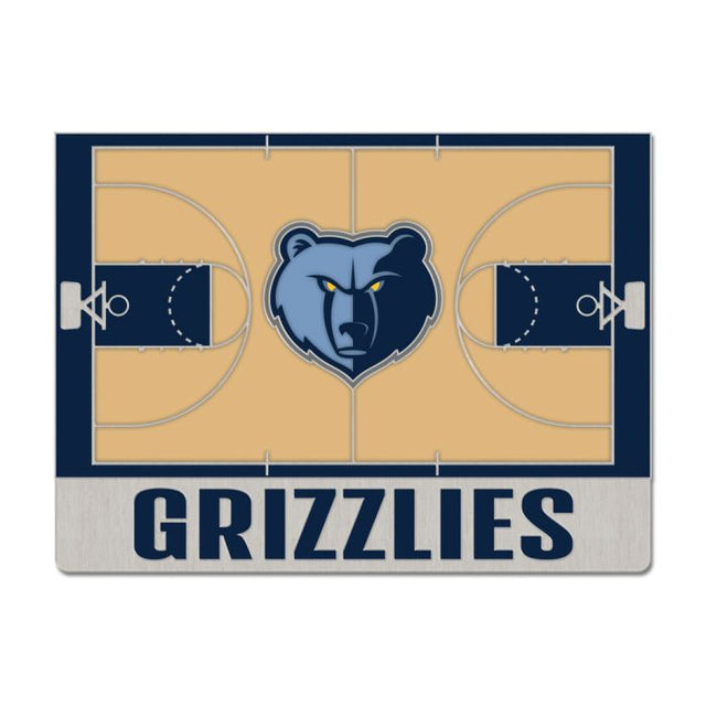 Tarjeta de joyería con pin esmaltado de colección de los Memphis Grizzlies COURT