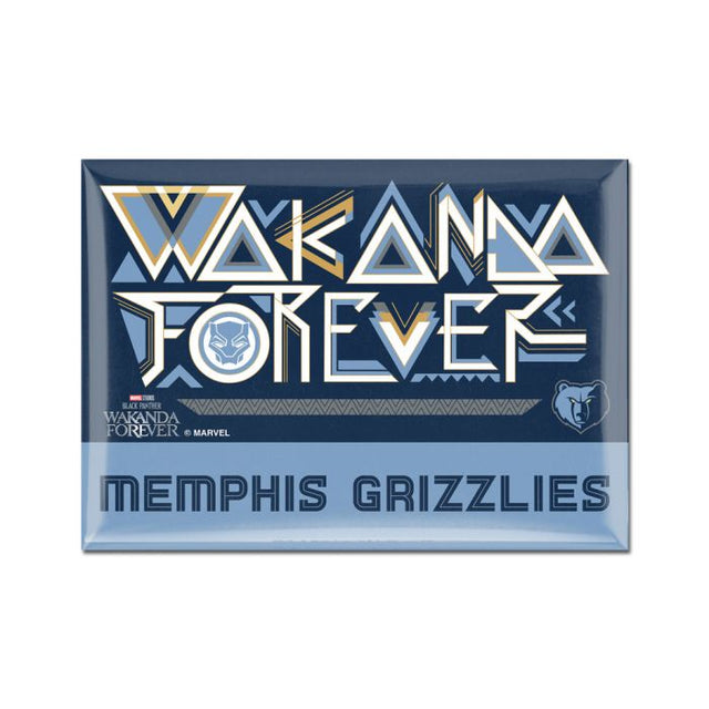 Imán de metal de 2,5" x 3,5" de los Memphis Grizzlies/Marvel (c) 2022 DESIGN