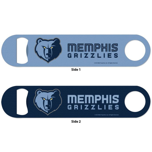 Abridor de botellas de metal de dos caras de los Memphis Grizzlies