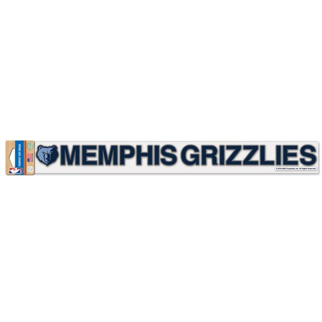 Calcomanías de corte perfecto de los Memphis Grizzlies de 2" x 17"