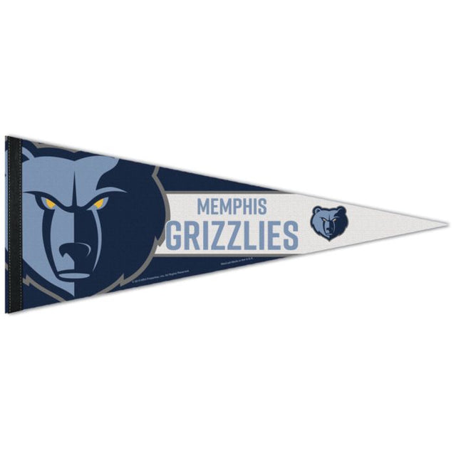 Banderín premium de los Memphis Grizzlies de 12" x 30"
