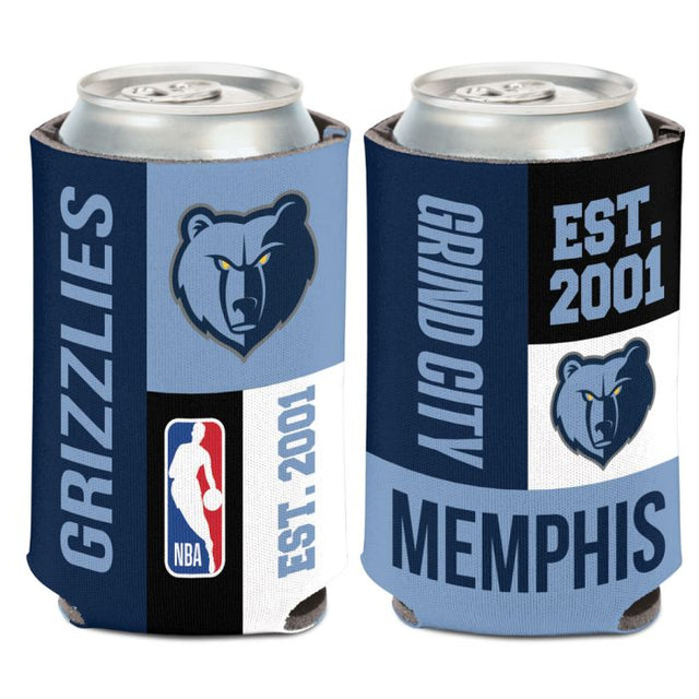 Enfriador de lata con bloques de colores de Memphis Grizzlies, 12 oz.