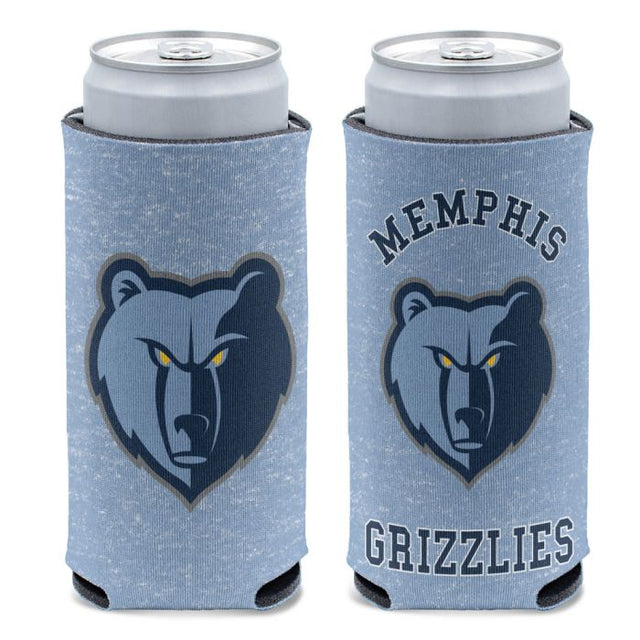 Enfriador de latas delgado de 12 oz de color jaspeado de Memphis Grizzlies