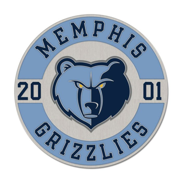 Tarjeta de joyería con pin esmaltado de colección de los Memphis Grizzlies