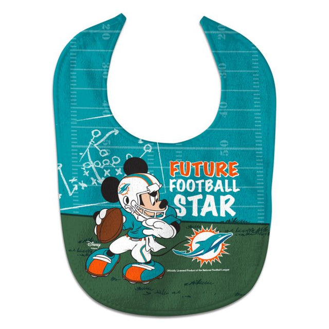Babero para bebé All Pro de los Miami Dolphins / Disney Mickey Mouse