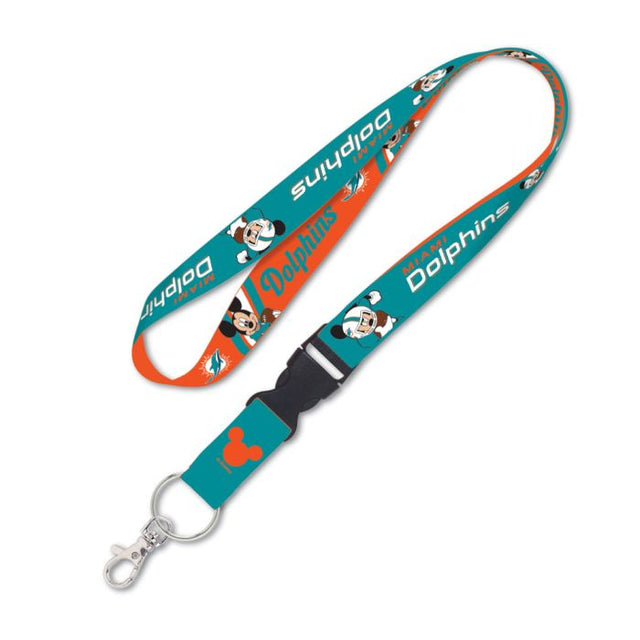 Miami Dolphins / Disney Mickey Mouse Lanyard w/detachable buckle 1"