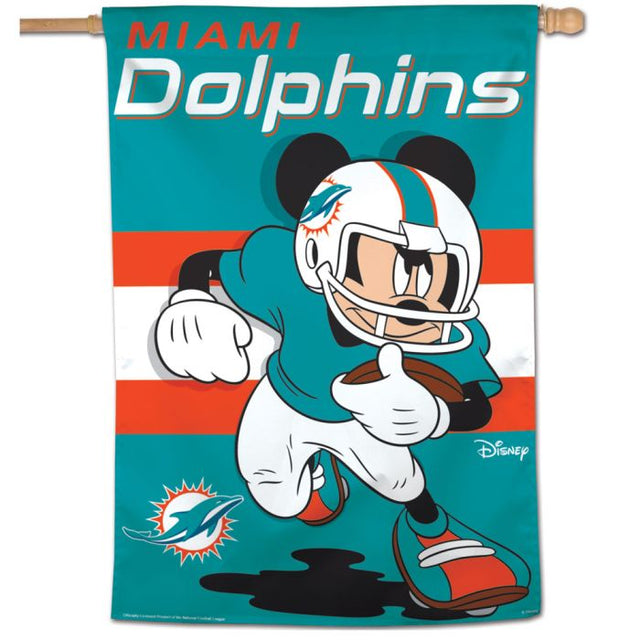 Miami Dolphins / Disney Mickey Mouse Vertical Flag 28" x 40"