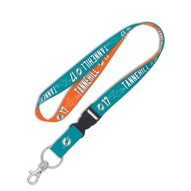 Miami Dolphins Lanyard w/detachable buckle 1" Ryan Tannehill