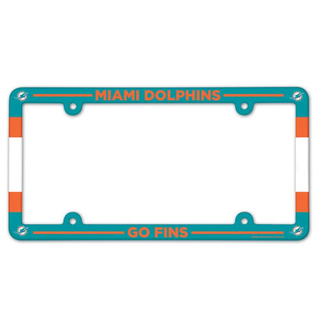 Miami Dolphins Lic Plate Frame Full Color