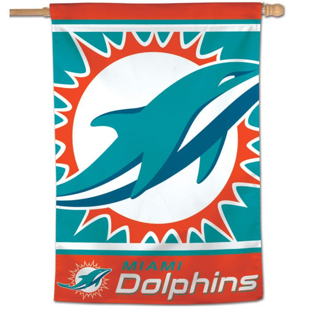 Miami Dolphins MEGA LOGO Vertical Flag 28" x 40"