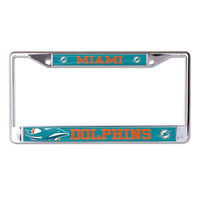 Miami Dolphins MEGA Lic Plt Frame S/L Printed