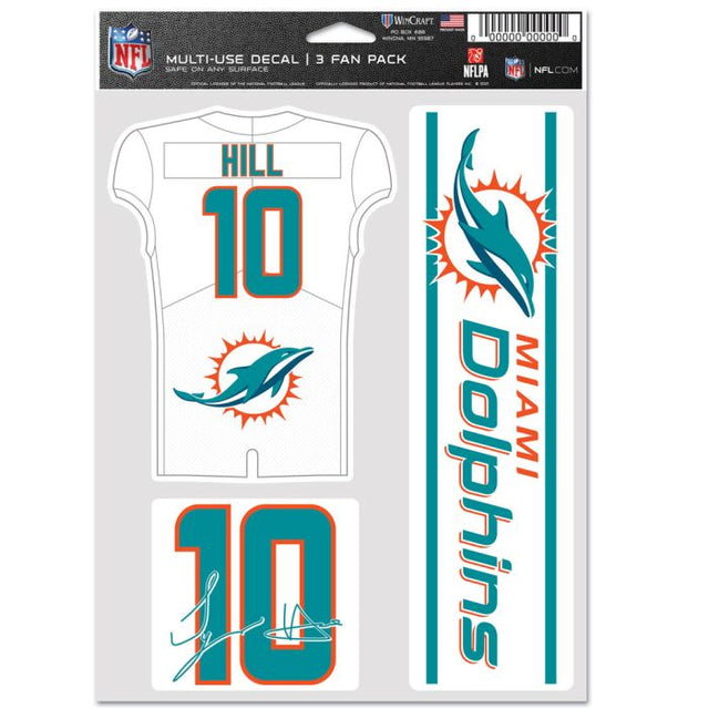 Miami Dolphins Multi Use 3 FAN PACK Tyreek Hill