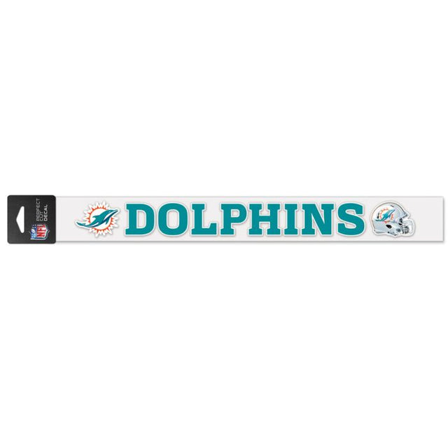 Miami Dolphins Perfect Cut Decals 2" x 17"
