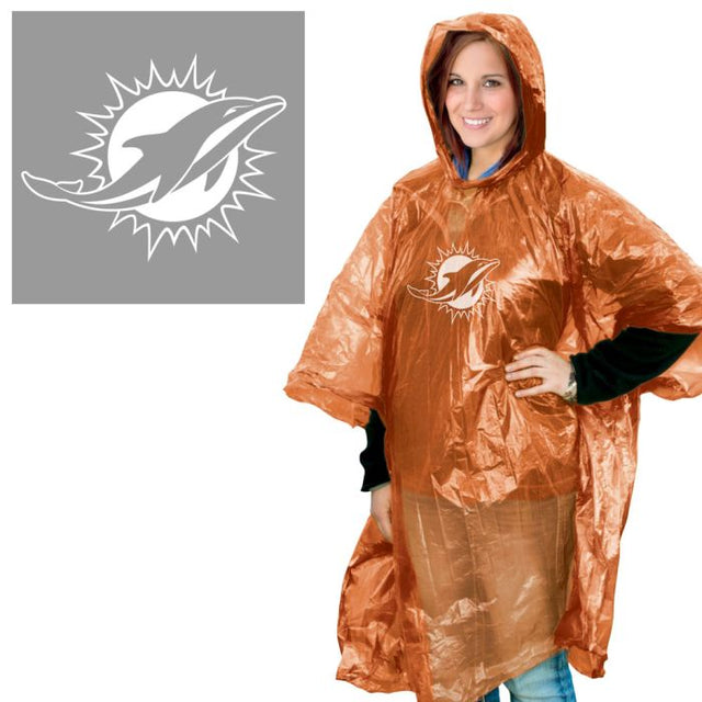 Poncho de lluvia de los Miami Dolphins