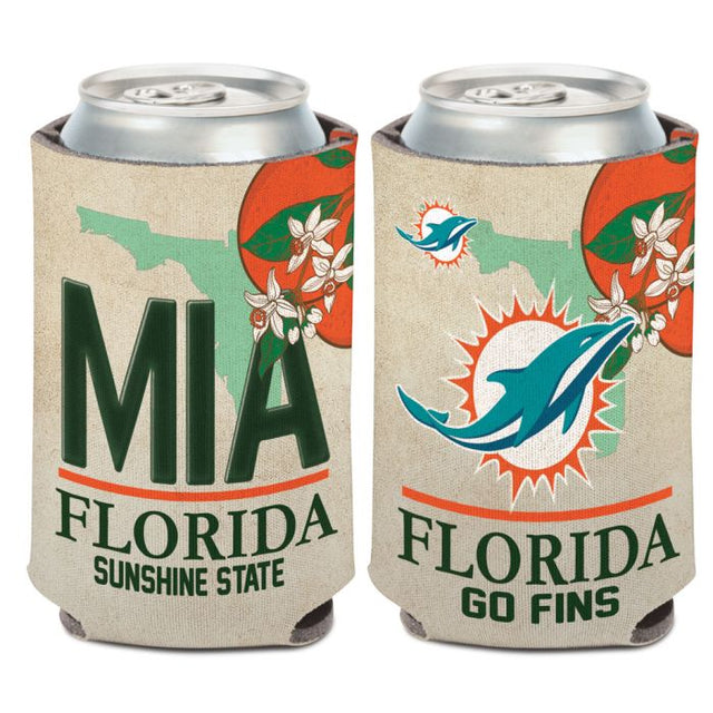 Miami Dolphins STATE PLATE Can Cooler 12 oz.