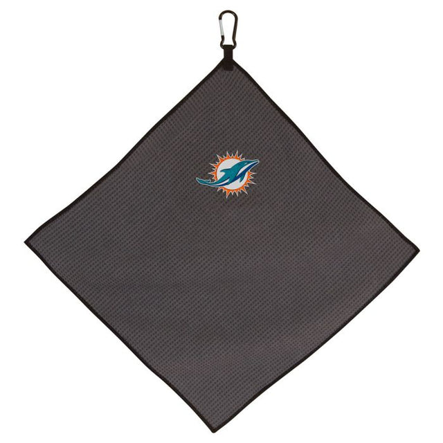 Toalla de microfibra gris de los Miami Dolphins, 15 x 15 pulgadas