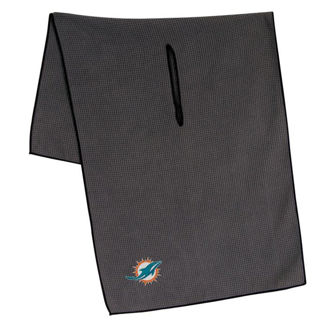 Toalla de microfibra gris de los Miami Dolphins, 48 x 104 cm