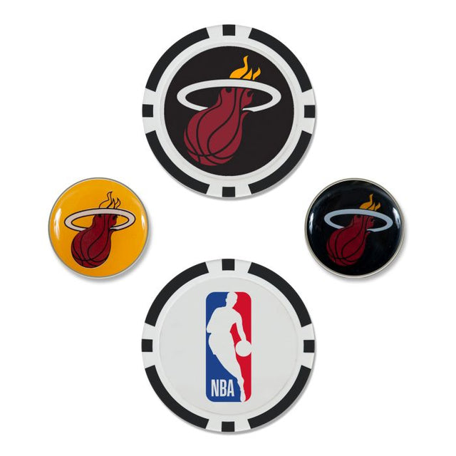 Miami Heat Ball Marker Set of four
