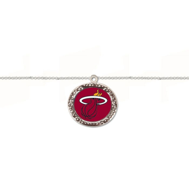 Miami Heat Bracelet w/Charm Jewelry Carded