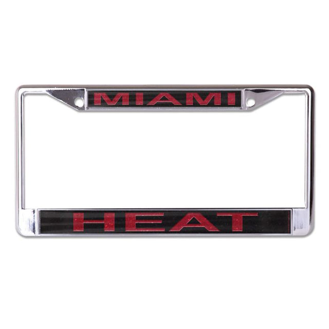 Miami Heat GLITTER Lic Plt Frame S/L Printed