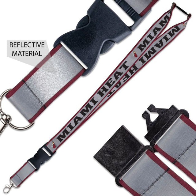 Miami Heat Lanyard w/ Buckle Reflective 1"