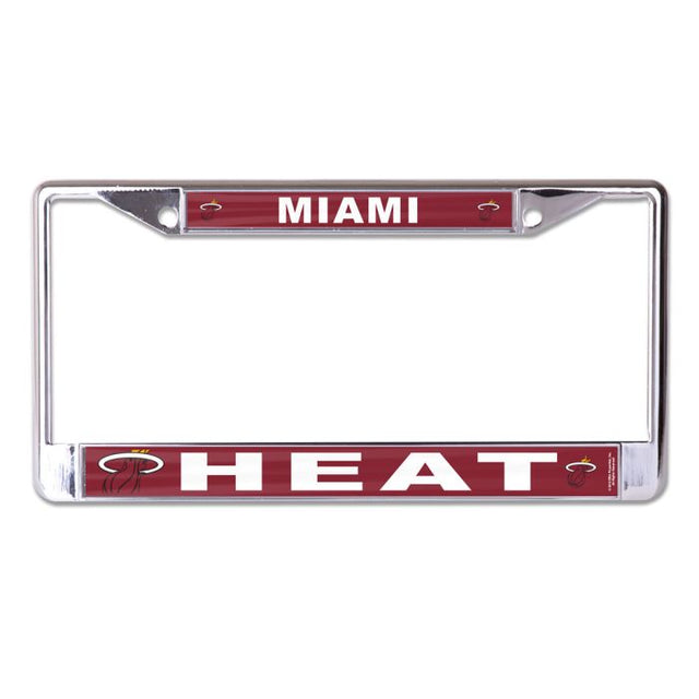 Miami Heat MEGA Lic Plt Frame S/L Printed